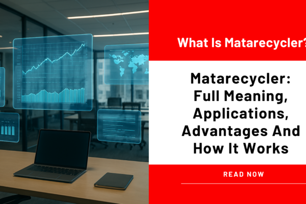 Matarecycler Full Meaning, Applications, Advantages And How It Works